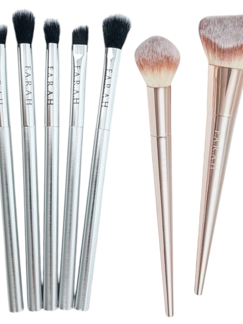 F.A.R.A.H - Be Beautiful Be You 5 Piece Eye-Brush Set + 2 Rendezvous Facebrush